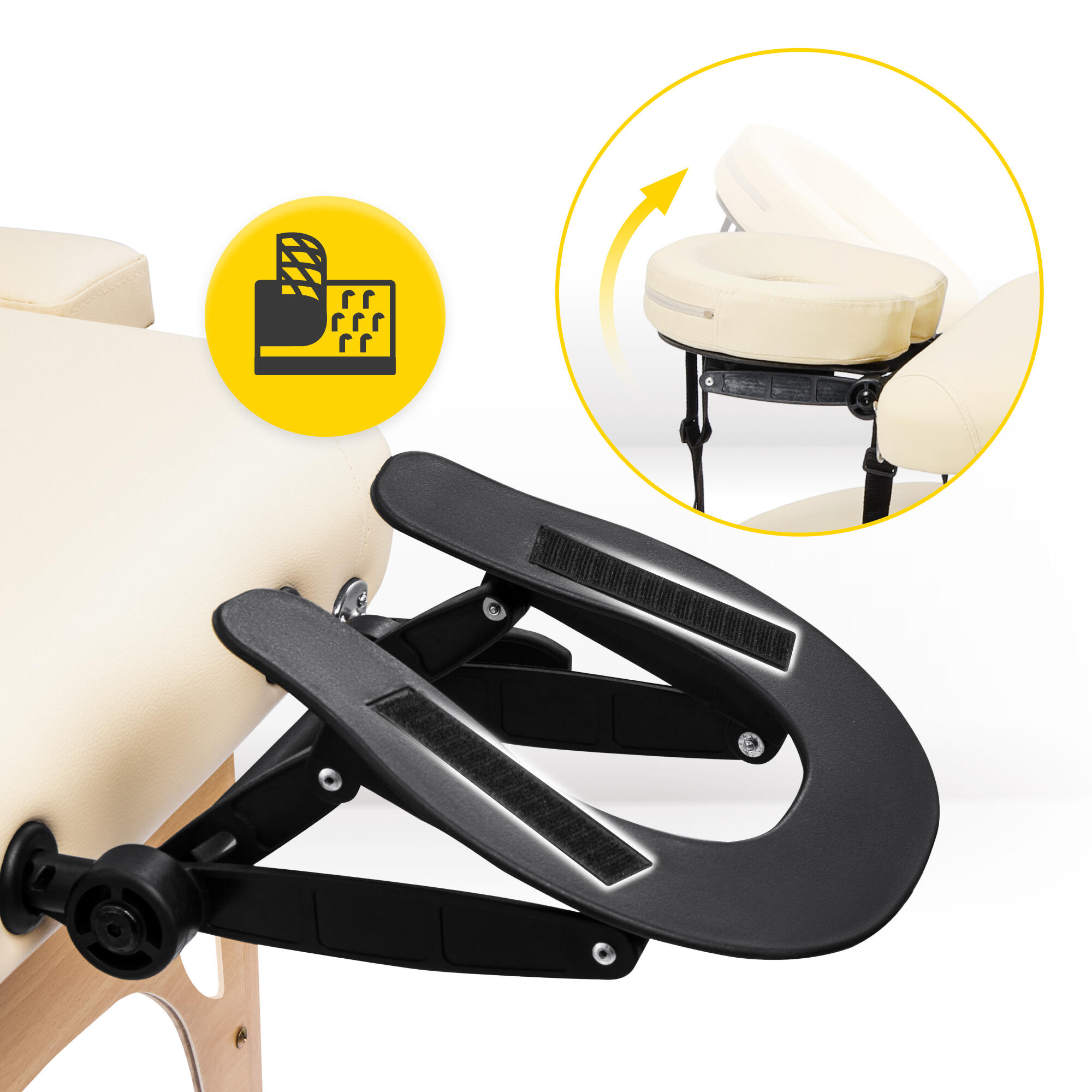 Dřevěný masážní a rehabilitační stůl 4FIZJO 60 cm 4/7