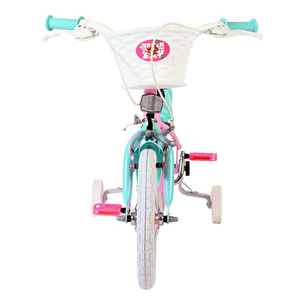 Paw Patrol kinderfiets 14 inch meisjes, roze, twee handremmen 3/7