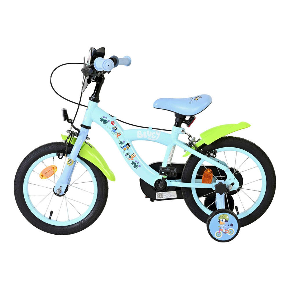 Bicicleta infantil Bluey 14 pulgadas azul claro dos frenos de mano 5/7