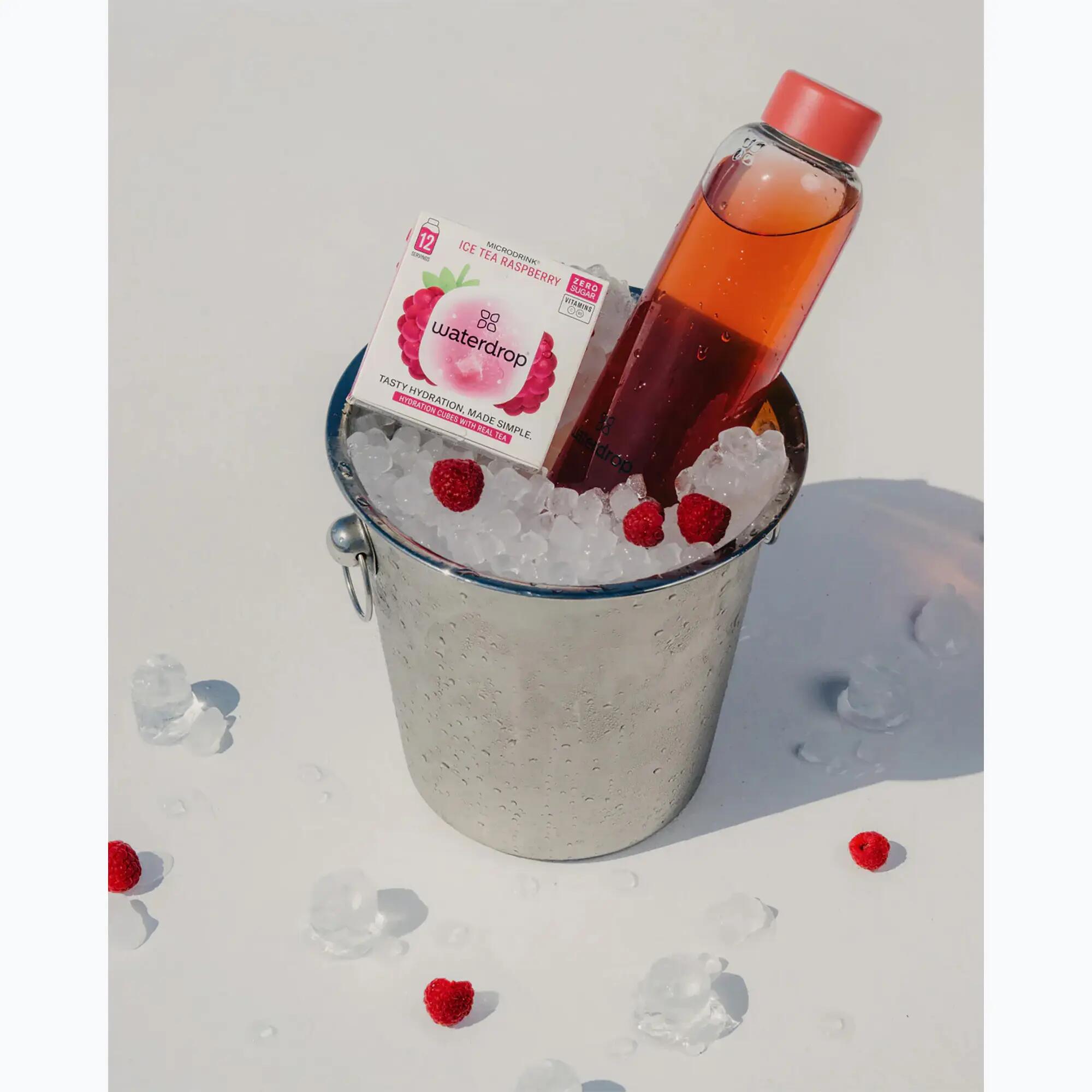 Napój izotoniczny waterdrop Microdrink Flair 12 kostek raspberry/ elderflower 6/7