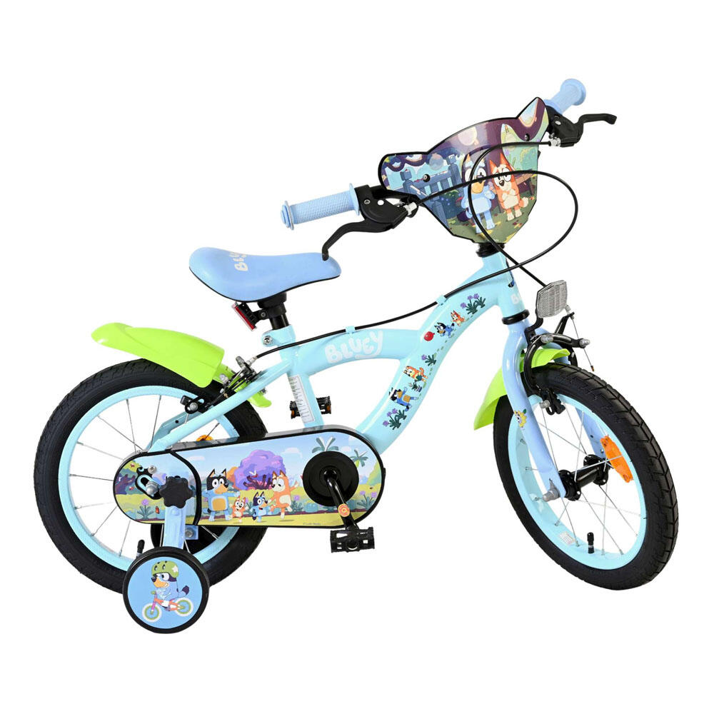 Bicicleta infantil Bluey 14 pulgadas azul claro dos frenos de mano 4/7