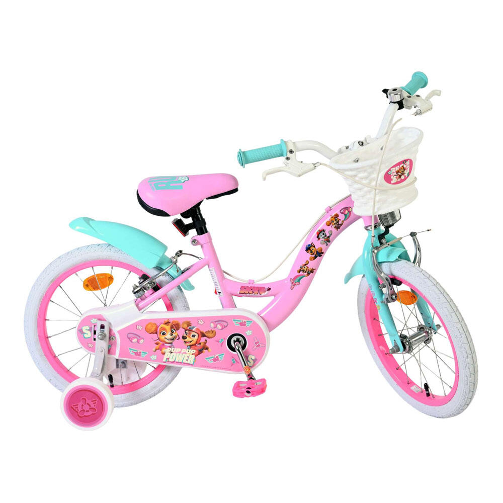 Bicicleta Paw Patrol 16 inch para menina, rosa, travões de mão 4/7