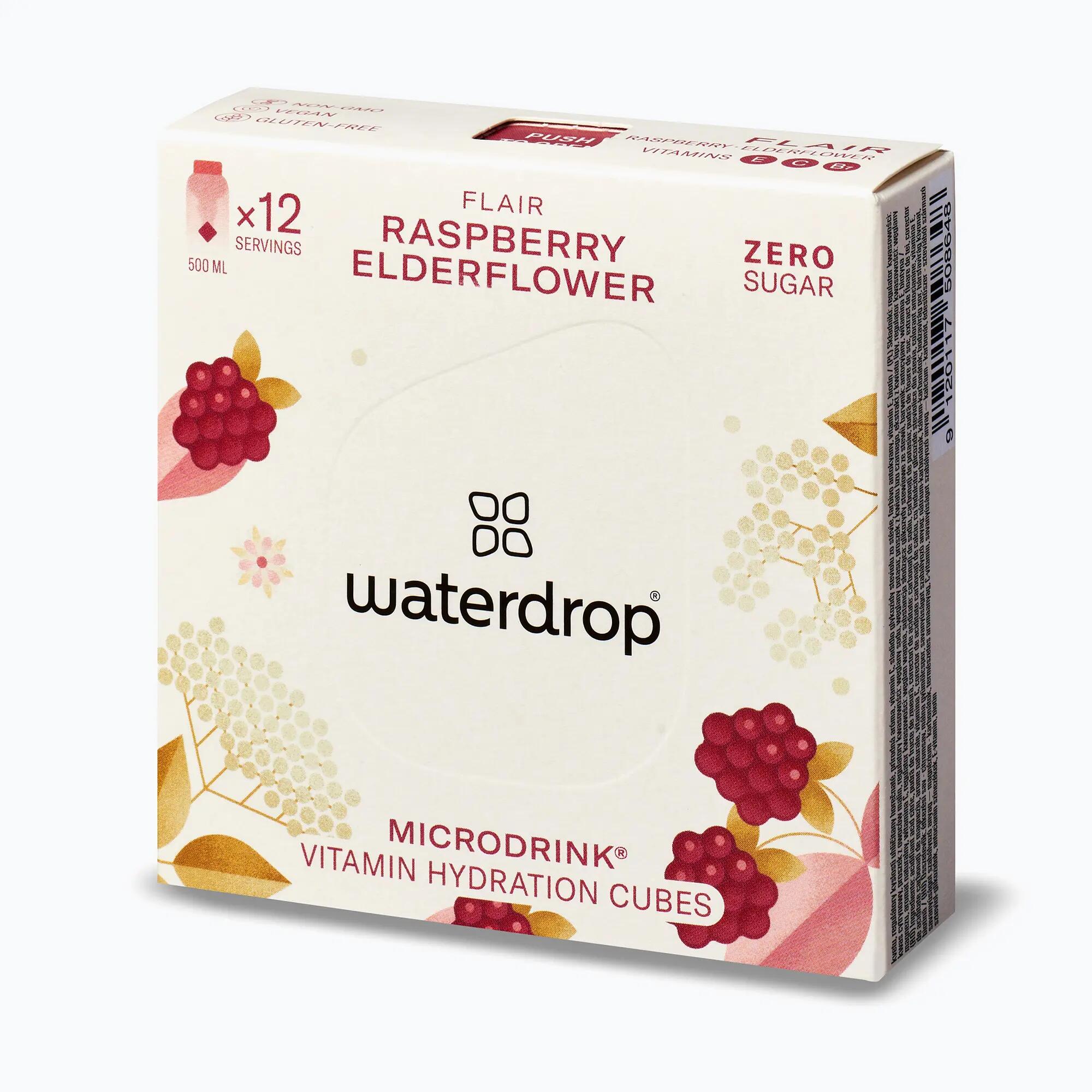 Napój izotoniczny waterdrop Microdrink Flair 12 kostek raspberry/ elderflower 2/7