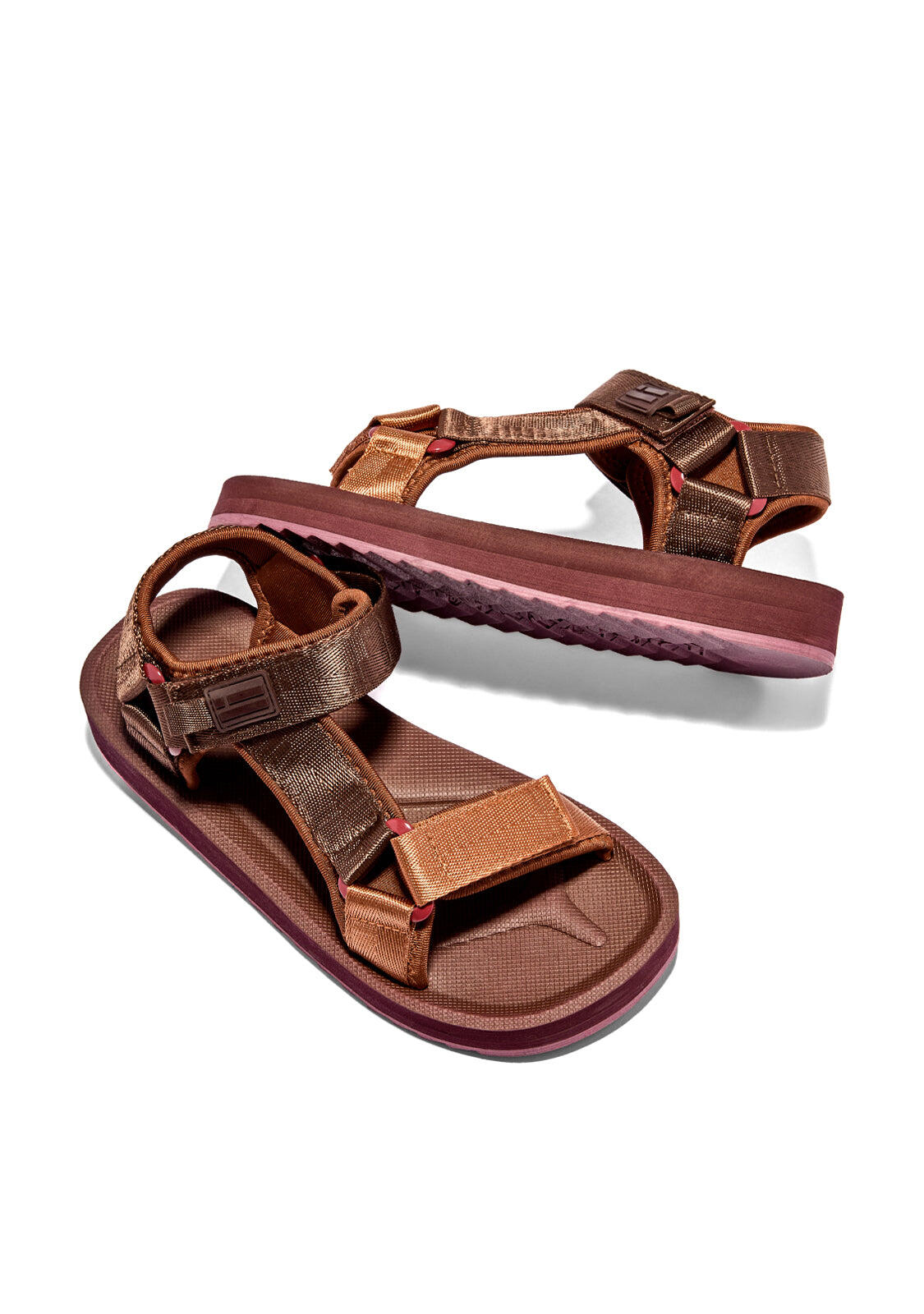 Sandalias de Tiras de Mujer en Marrón 3/4