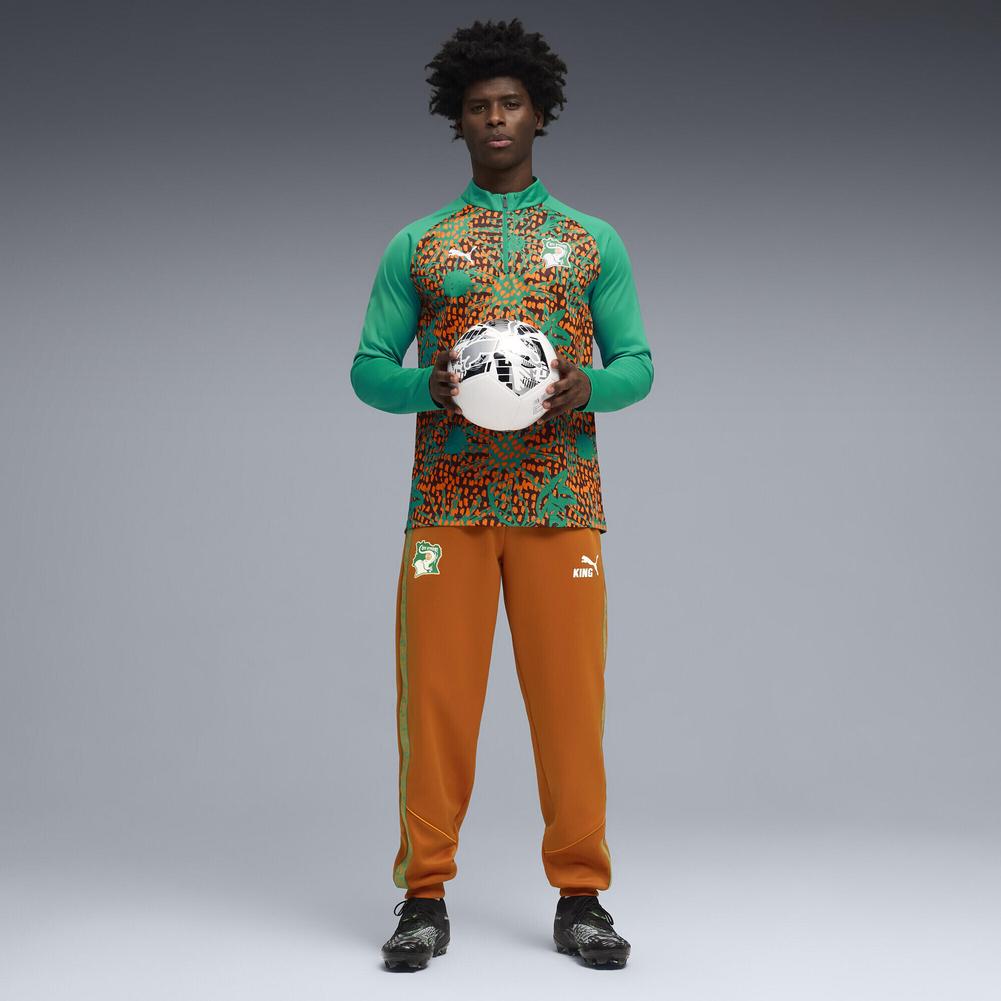 Haut d'échauffement à 1/4 zip Côte d'Ivoire Homme PUMA 4/5