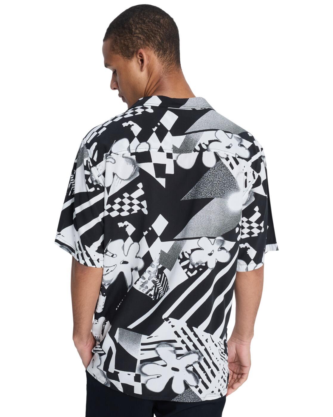 Camisa de Manga Corta SAFE PARADISE Marrón Hombre 2/4