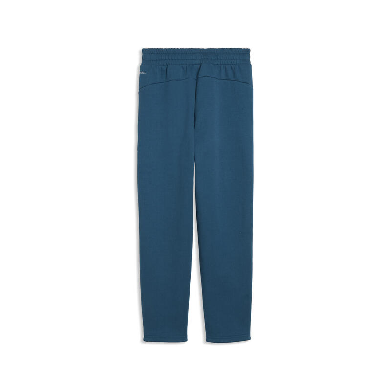 Pantalon fotbal copii buzunar cu fermoar Pumatech, albastru PUMA