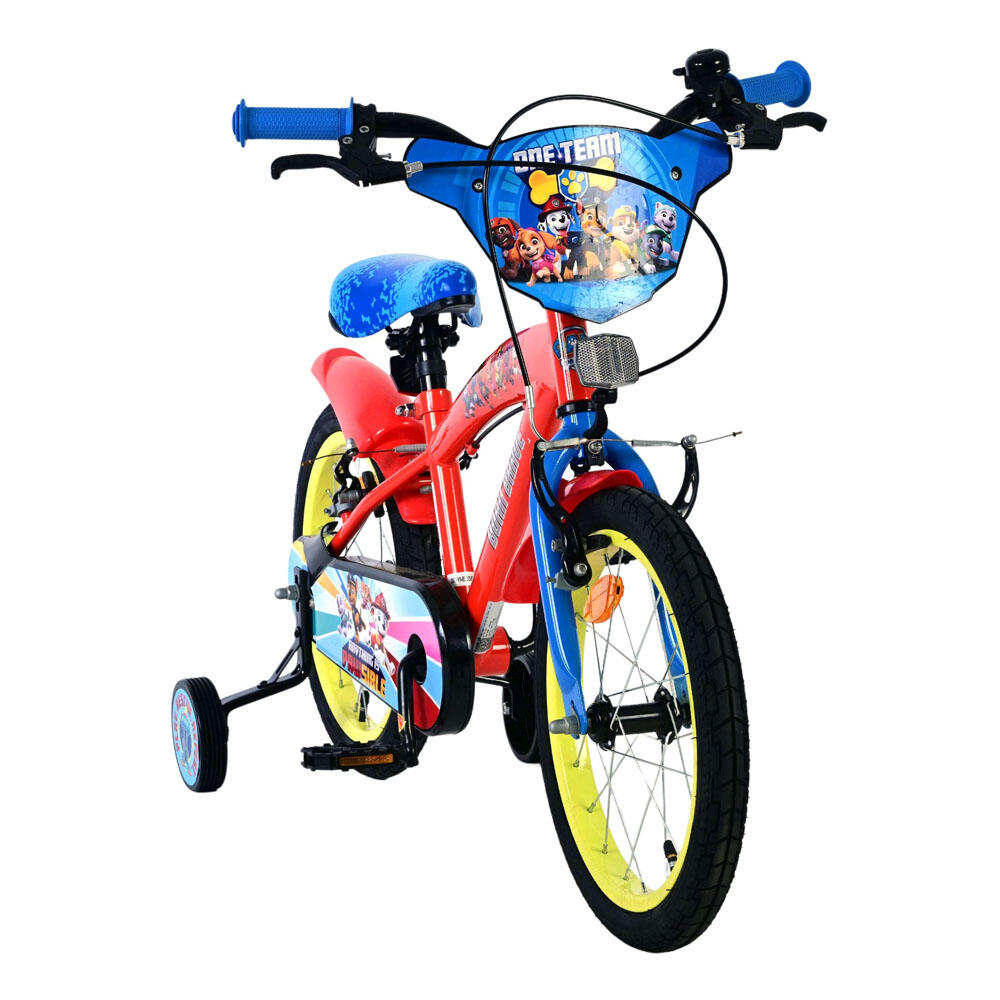 Paw patrol kinderfiets - jongens - 16 inch - rood - twee handremmen 2/7