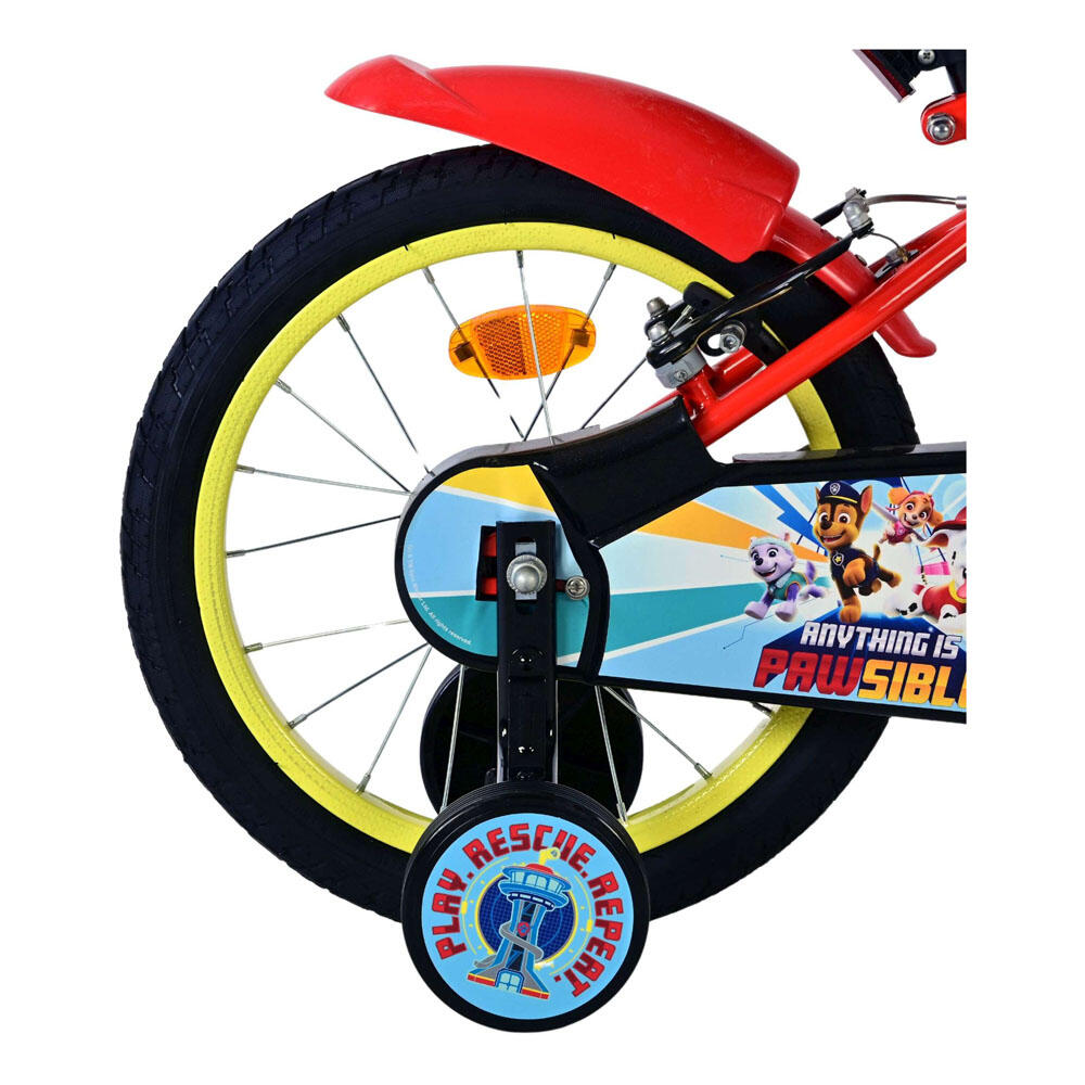 Paw patrol kinderfiets - jongens - 16 inch - rood - twee handremmen 7/7