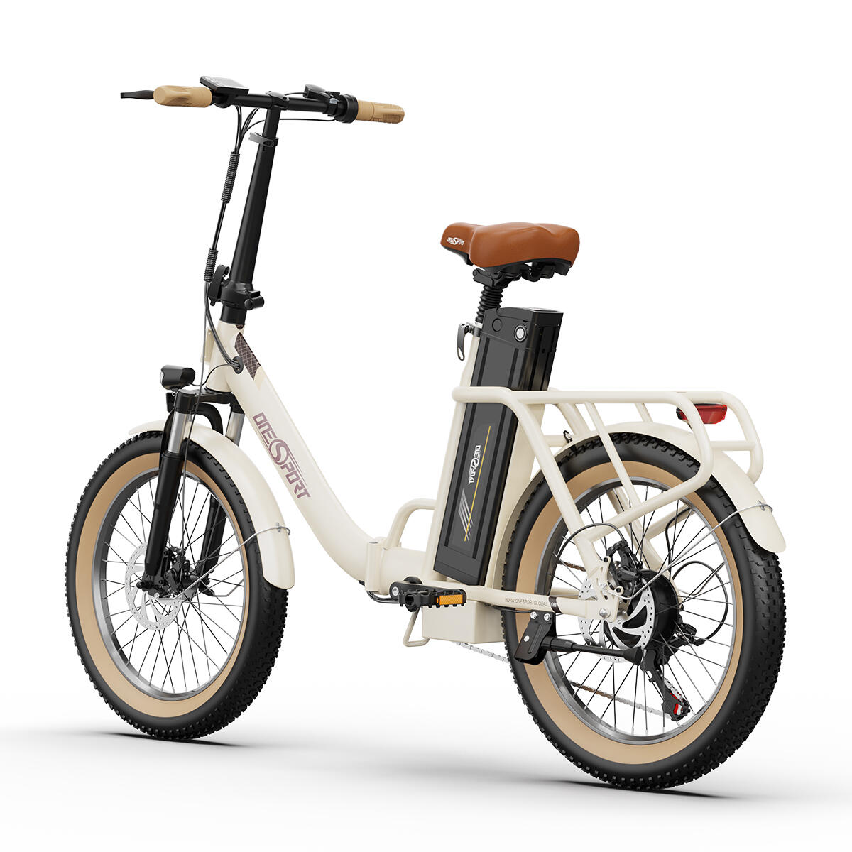 Bicicleta eléctrica plegable urbana ONESPORT OT16-2 48V 17Ah neumáticos 20" 5/15