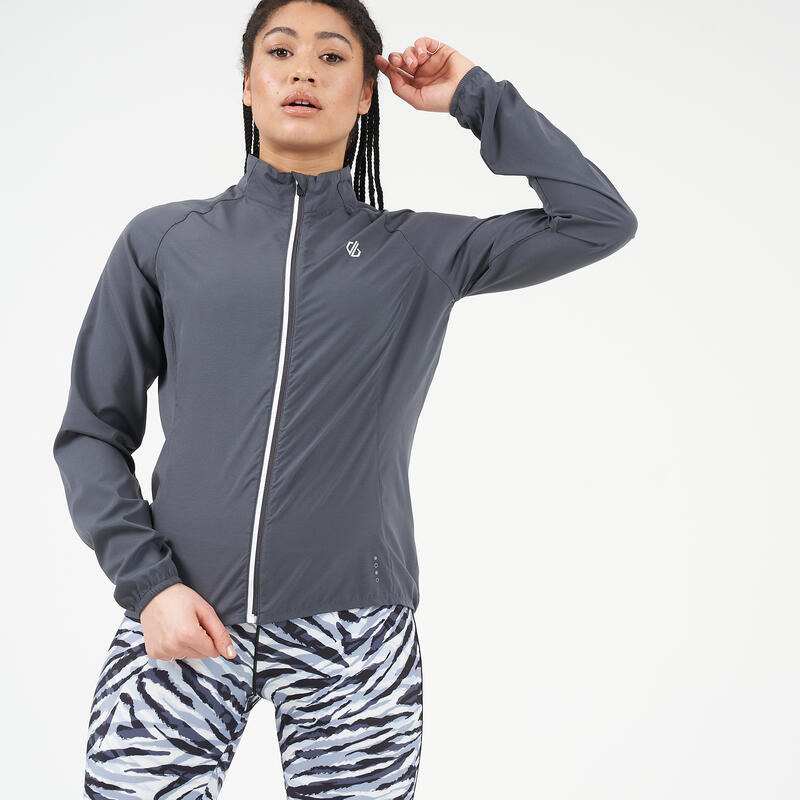 Chaquetas Running Mujer - Resilient Windshell Jacket W - Ebony Grey