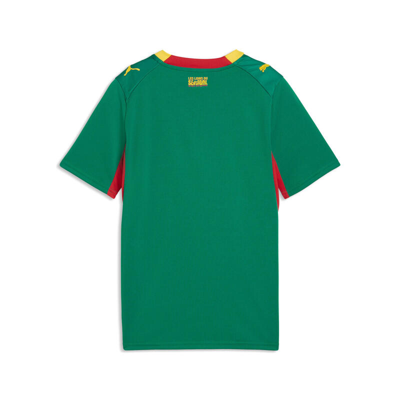 Tricou fotbal copii emblemă Model 2026, verde PUMA