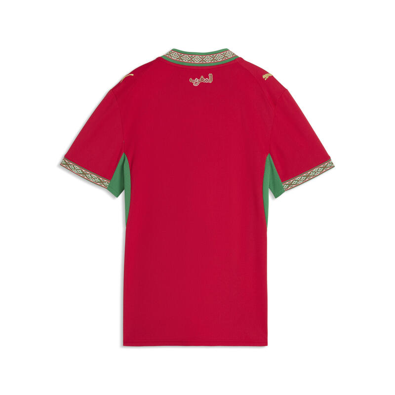 Tricou fotbal femei croială atletică Heimtrikot, roșu și verde PUMA