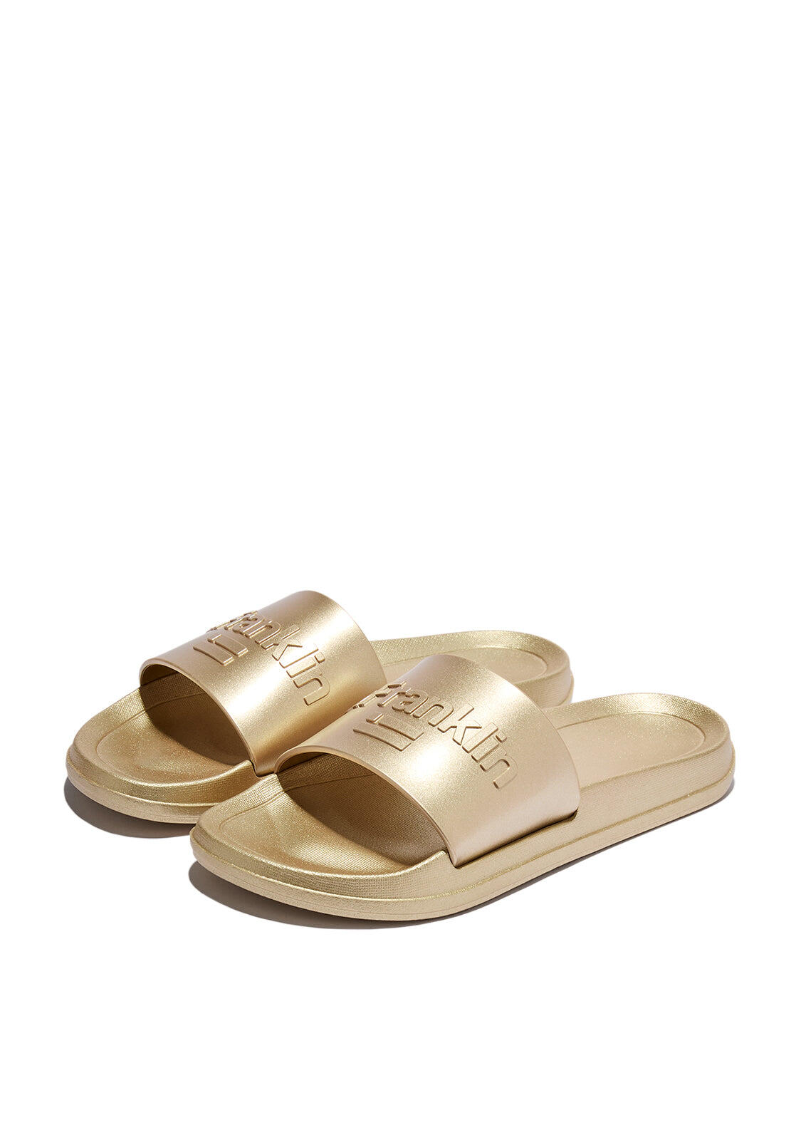 Chanclas de Mujer Estilo Pala Marea en Dorado 2/5
