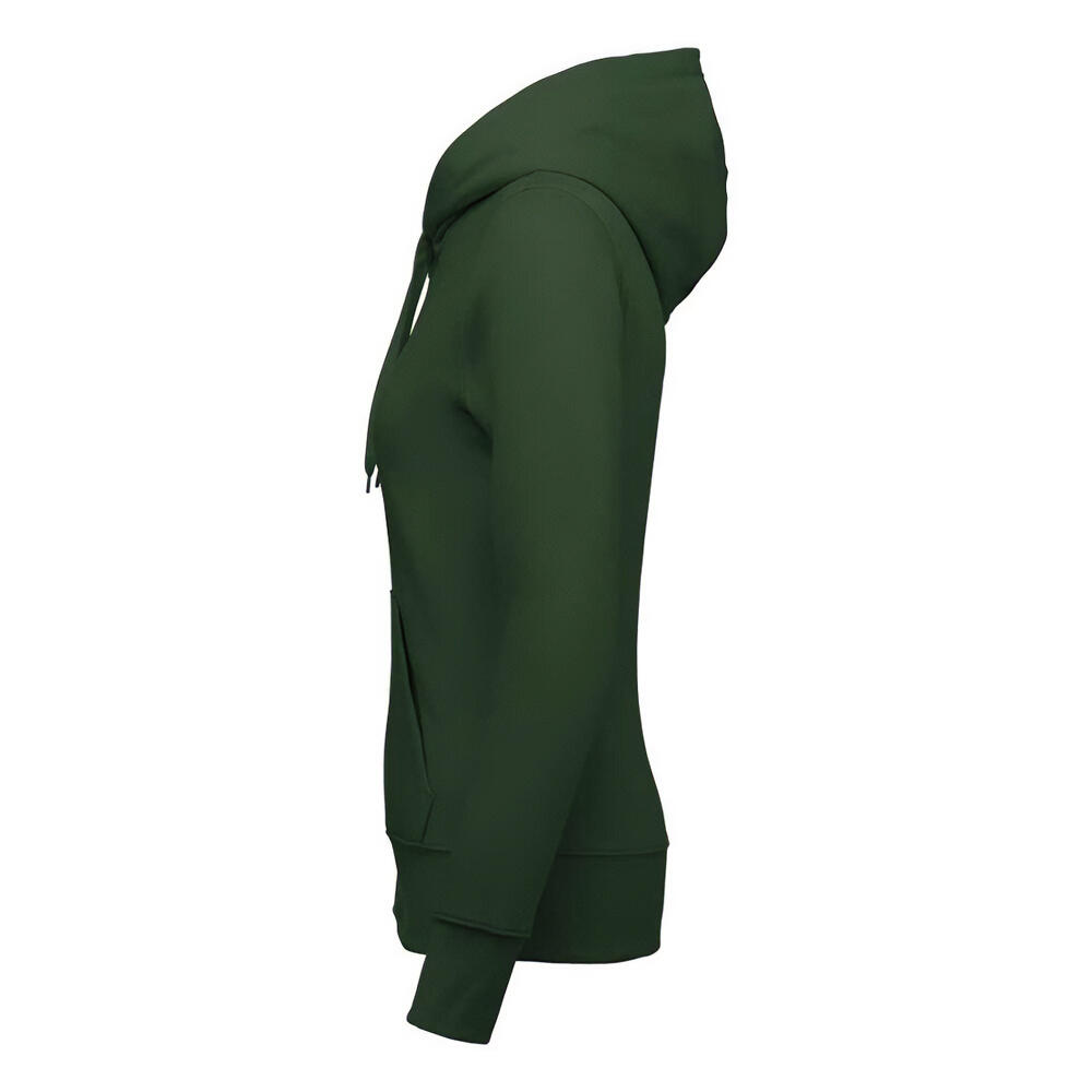 Felpa Con Cappuccio E Zip Intera Donna Kariban Verde Foresta 3/3