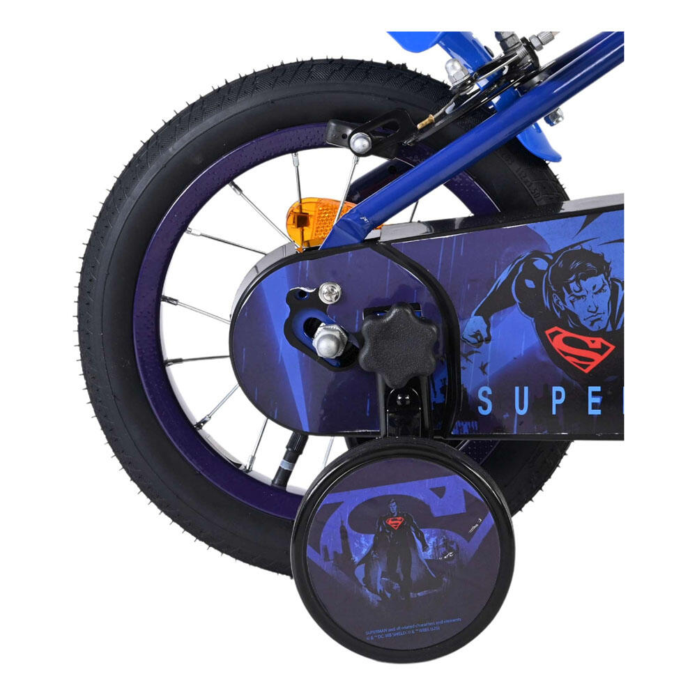 Superman 12 Zoll Kinderfahrrad Jungen Blau mit zwei Handbremsen 7/7