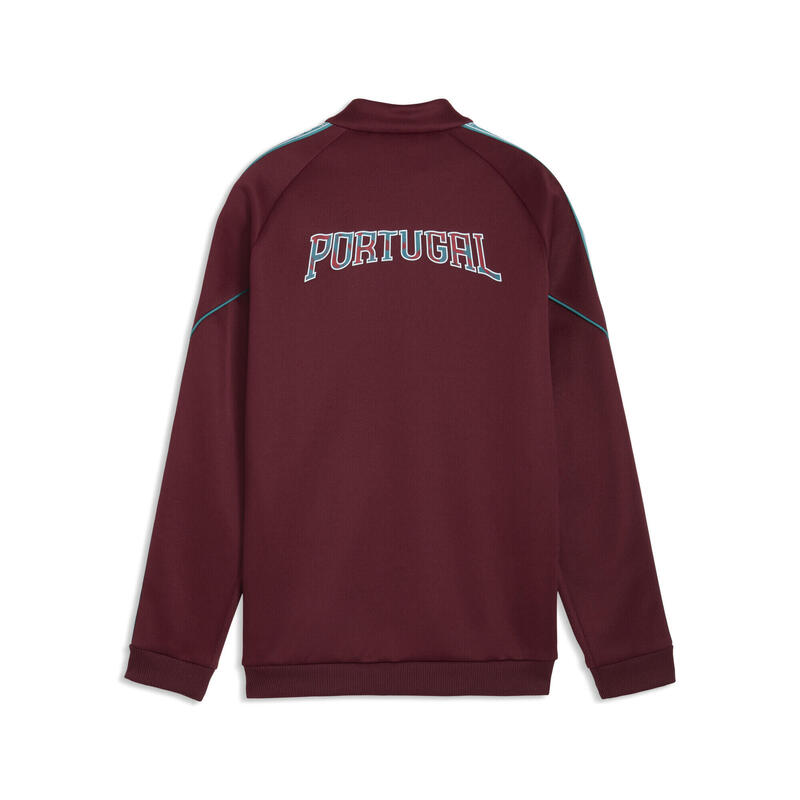 Geacă copii emblemă echipă, fermoar complet King Anthem, vișiniu PUMA