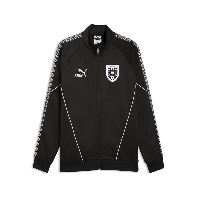 Geacă fotbal bărbați slim căptușită King Anthem, negru PUMA
