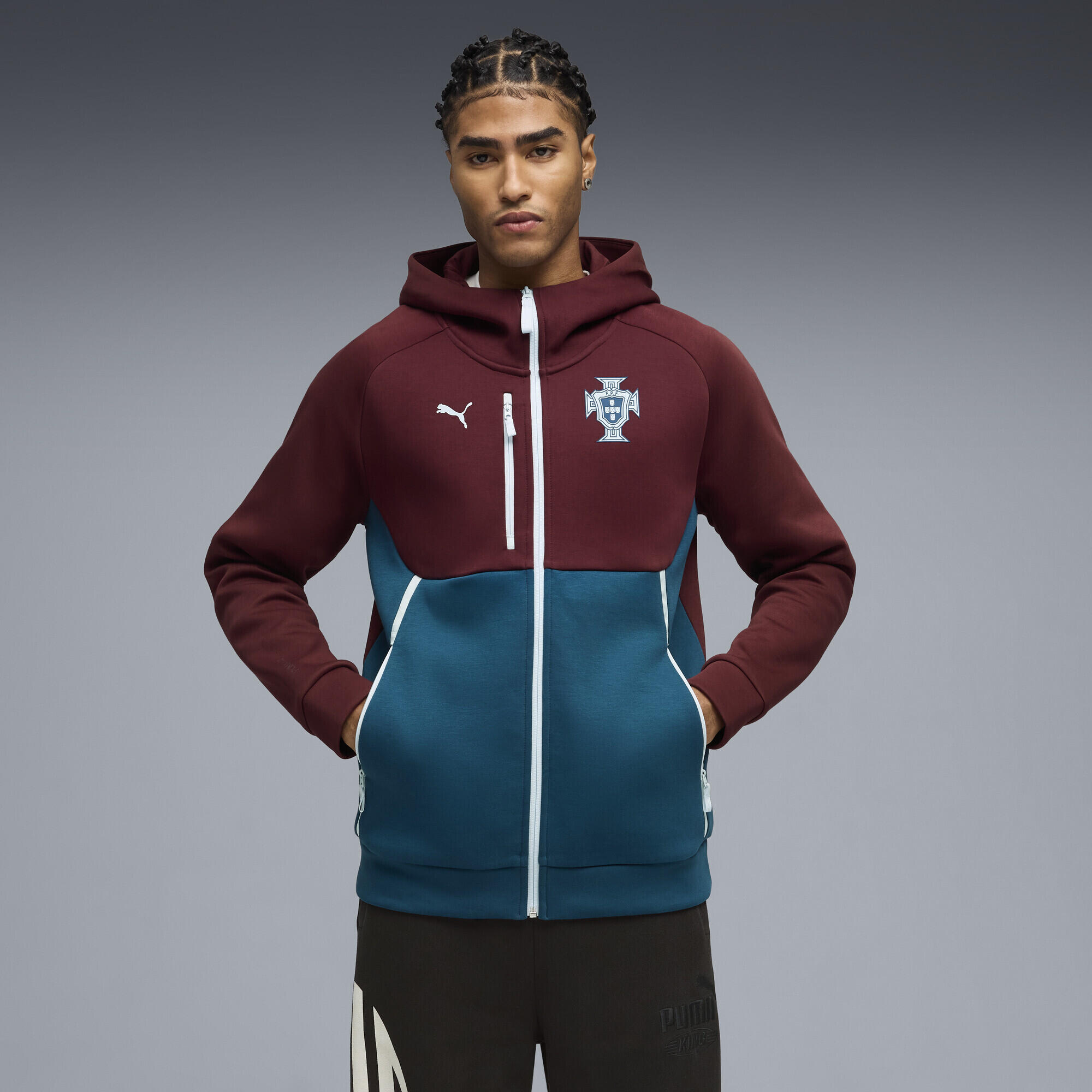 Camisola futebol homem com capuz fecho de correr Pumatech PUMA 2/7