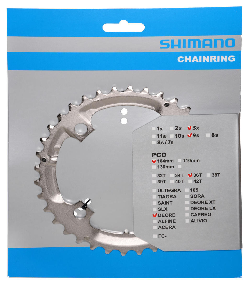 Plateau 36 dents Shimano 3/3