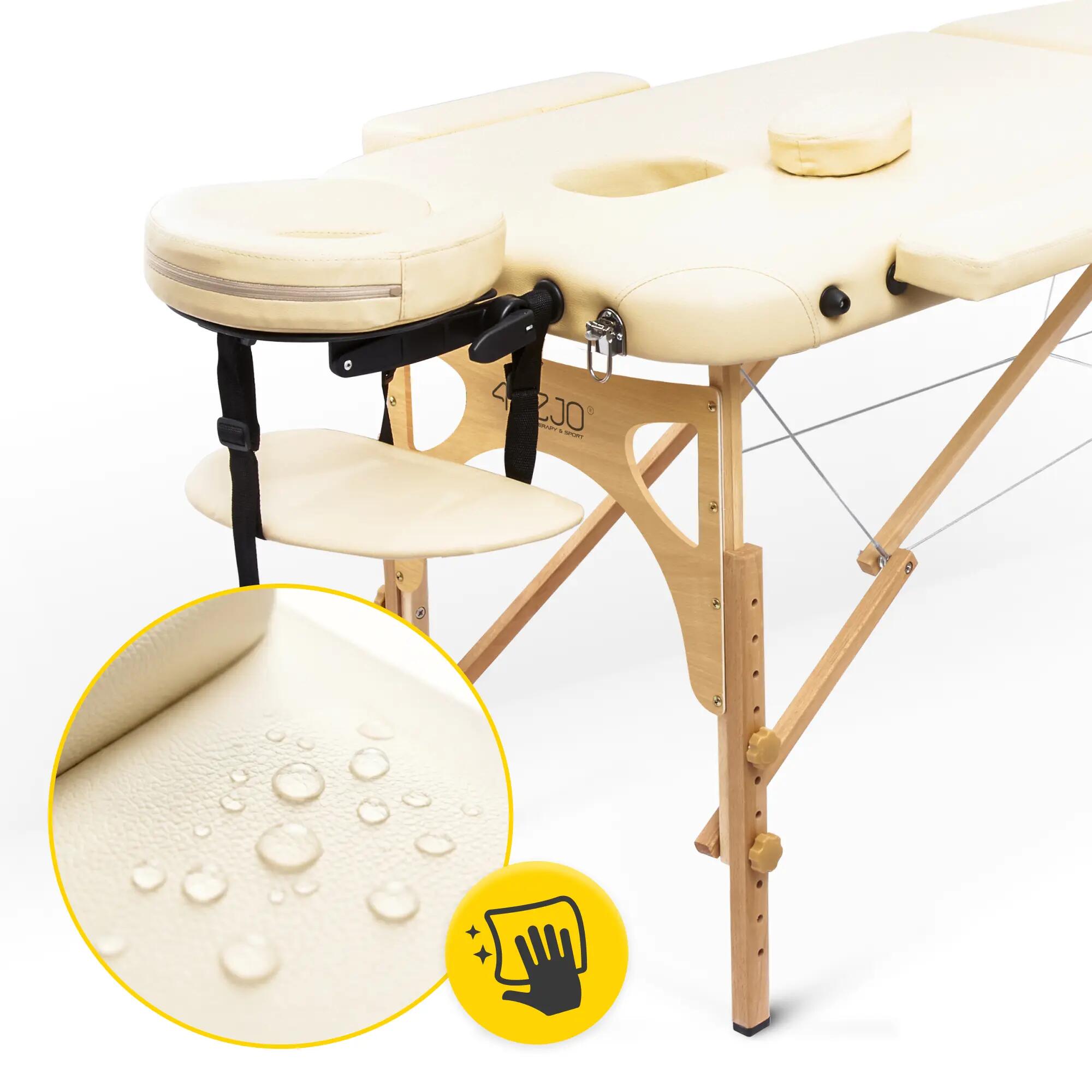 Massagetisch mit verstellbarer Liegefläche aus Holz 4FIZJO 60 cm 7/7