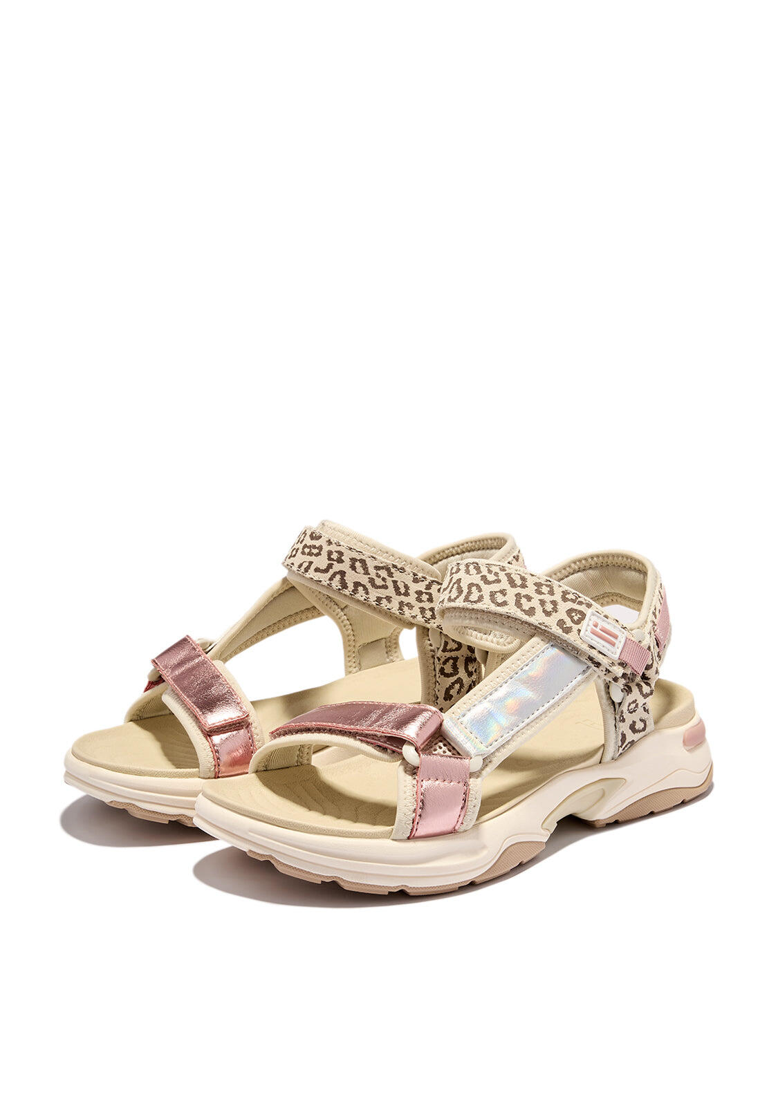 Sandalias Deportivas de Mujer con Estampado en Rosa 347 2/4