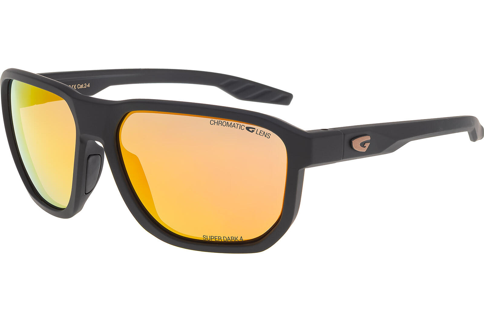 Okulary fotochromowe GOG Pamir - matt metal blk/blk/reflex gold 3/7