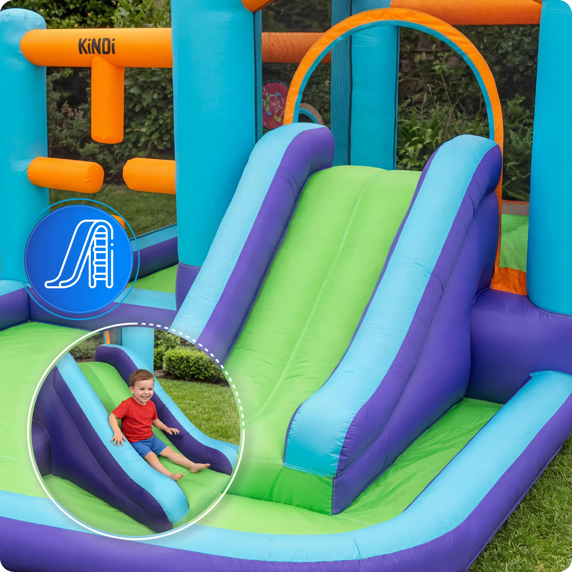 Aufblasbarer Gartenspielplatz KiNDi DPZ001 3/7