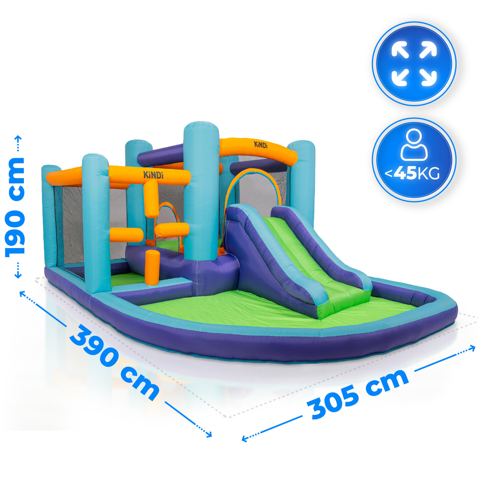 Aufblasbarer Gartenspielplatz KiNDi DPZ001 2/7