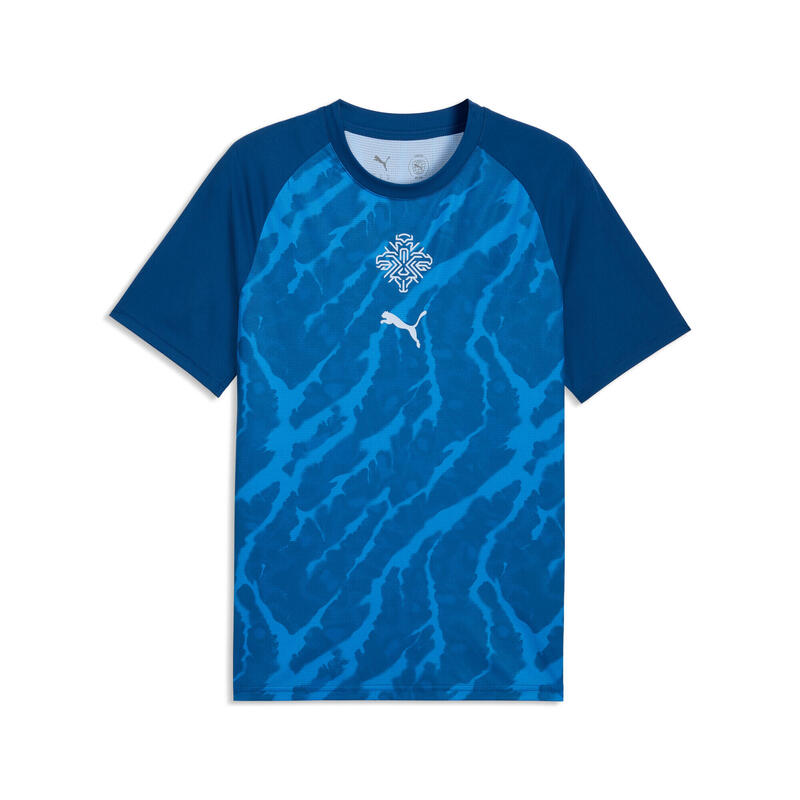 Tricou fotbal bărbați slim Island, albastru PUMA