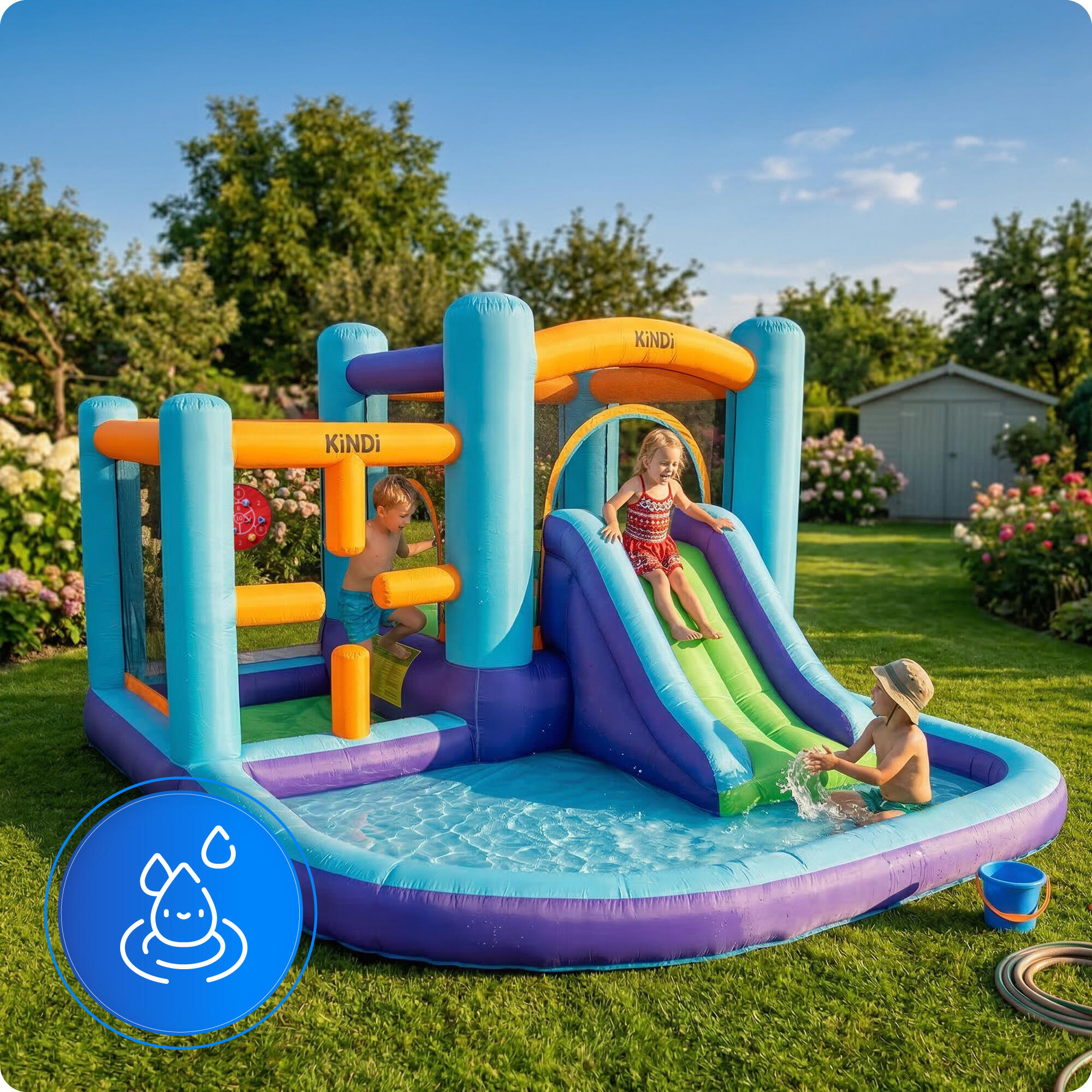 Aufblasbarer Gartenspielplatz KiNDi DPZ001 6/7