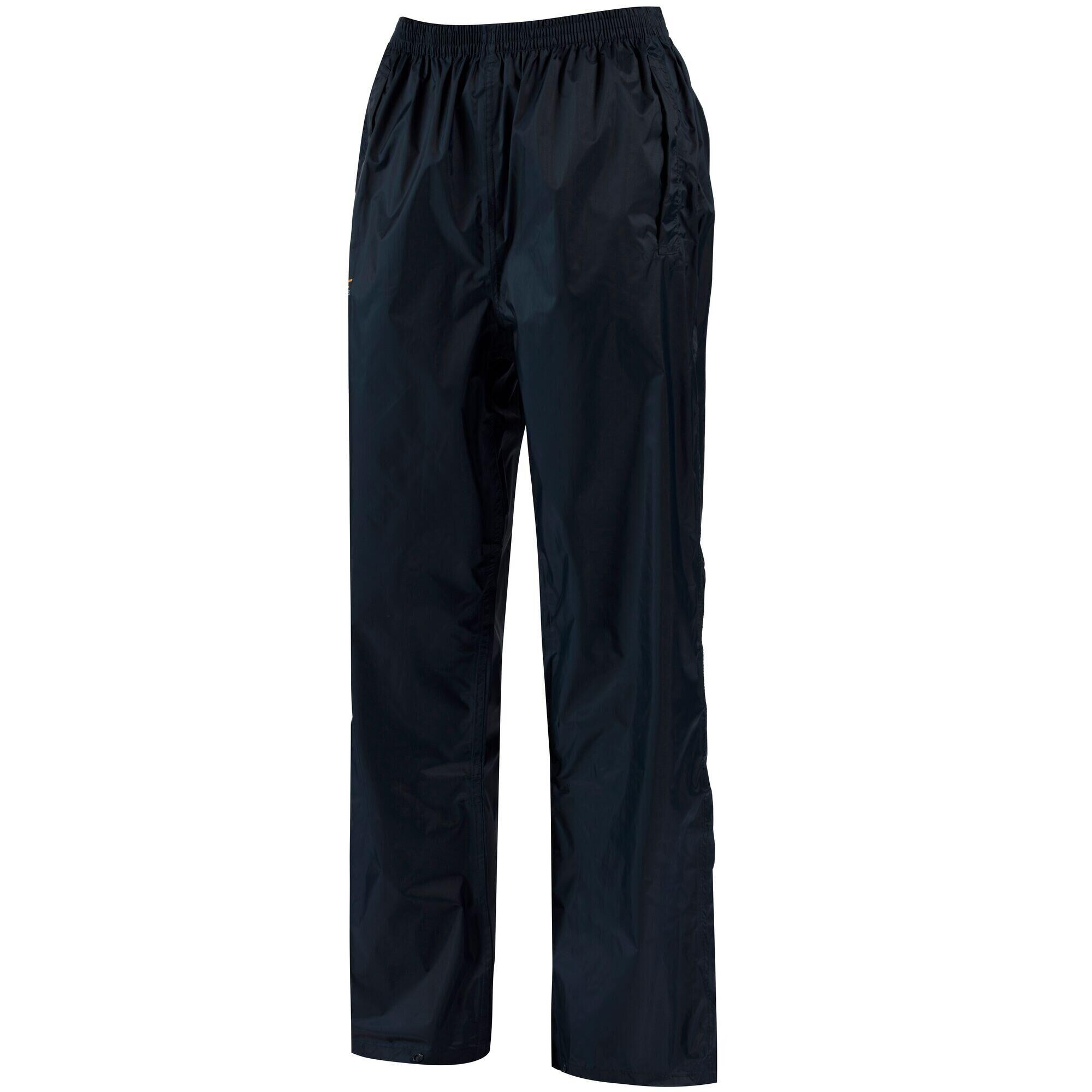 REGATTA Pack It Women's Hiking Waterproof Overtrousers - Dark Blue