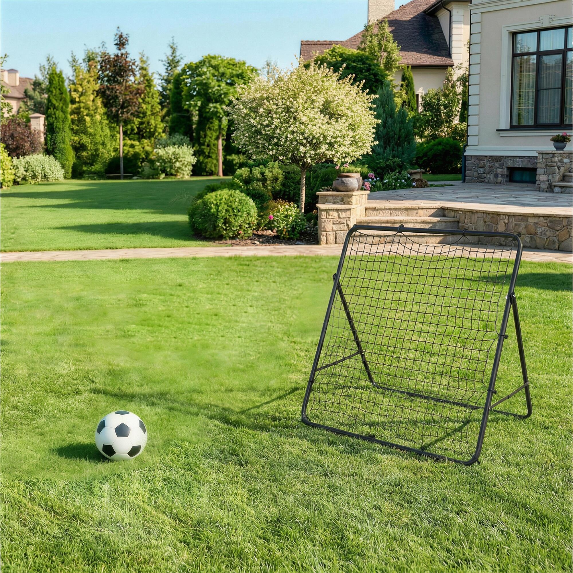 Rede de Rebote SPORTNOW em Aço e Nylon Preto 120x73x112 cm 2/5