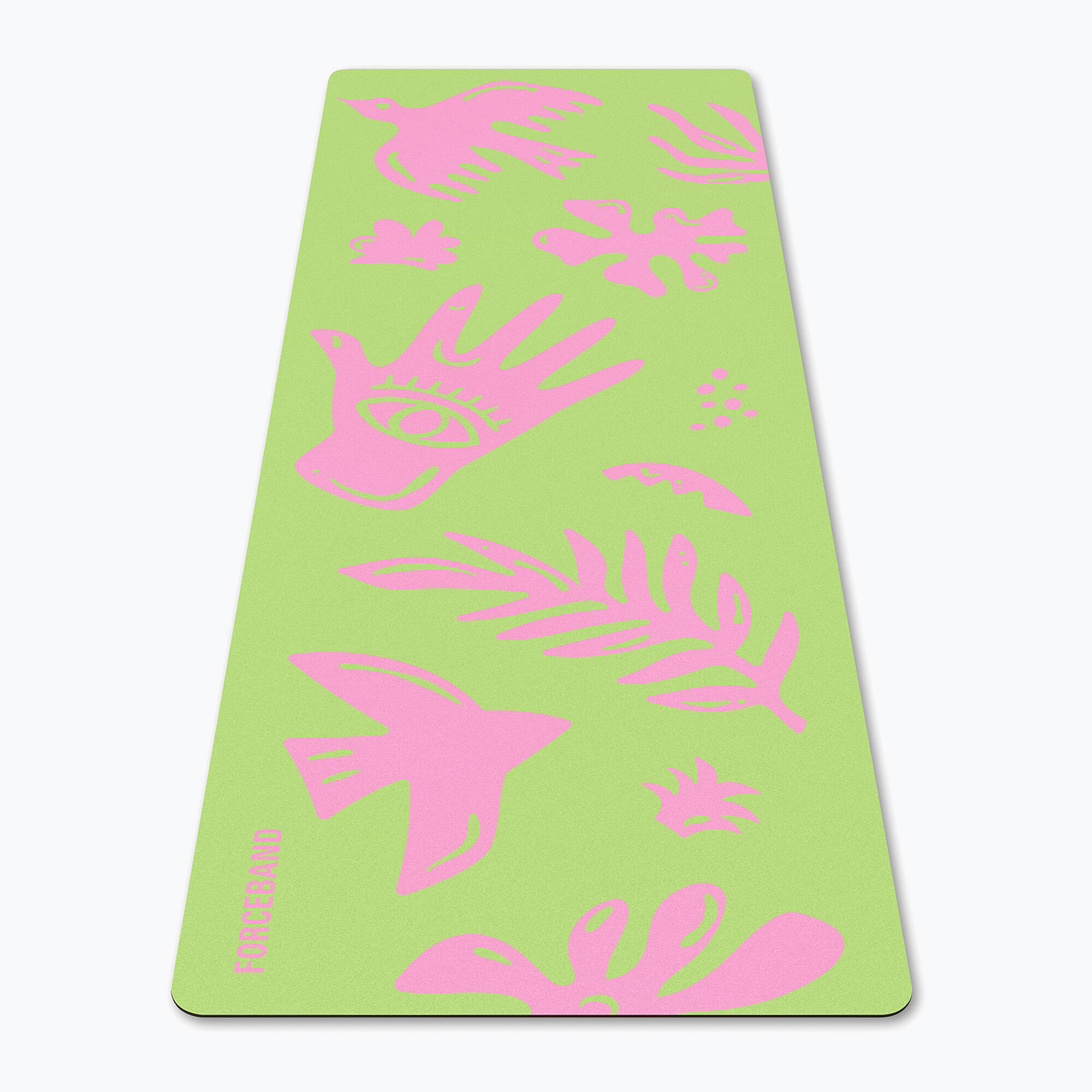 Mata do jogi/fitness FORCEBAND Energy Pistachio 4 mm pistachio/pink 2/7
