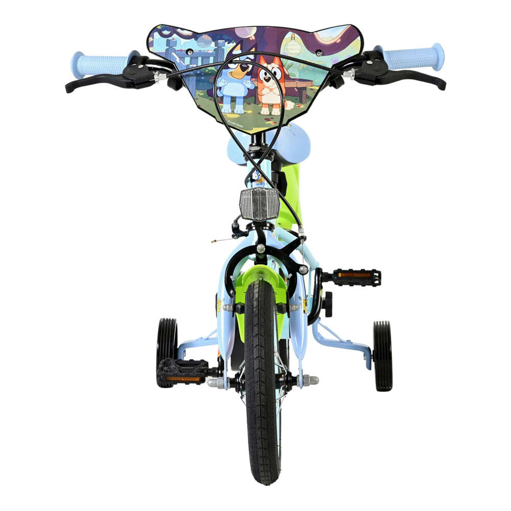 Bicicleta infantil Bluey 12 pulgadas azul claro con ruedas de entrenamiento 3/7