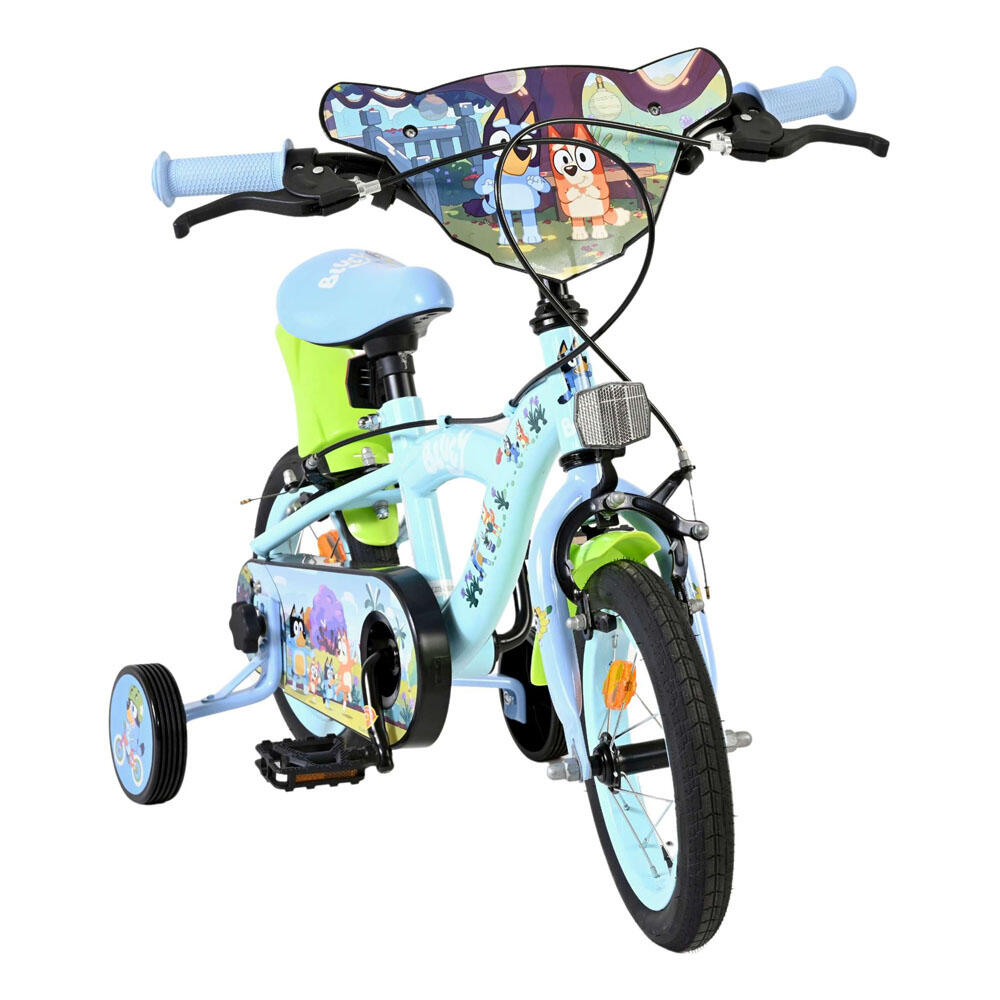 Bicicleta infantil Bluey 12 pulgadas azul claro con ruedas de entrenamiento 2/7