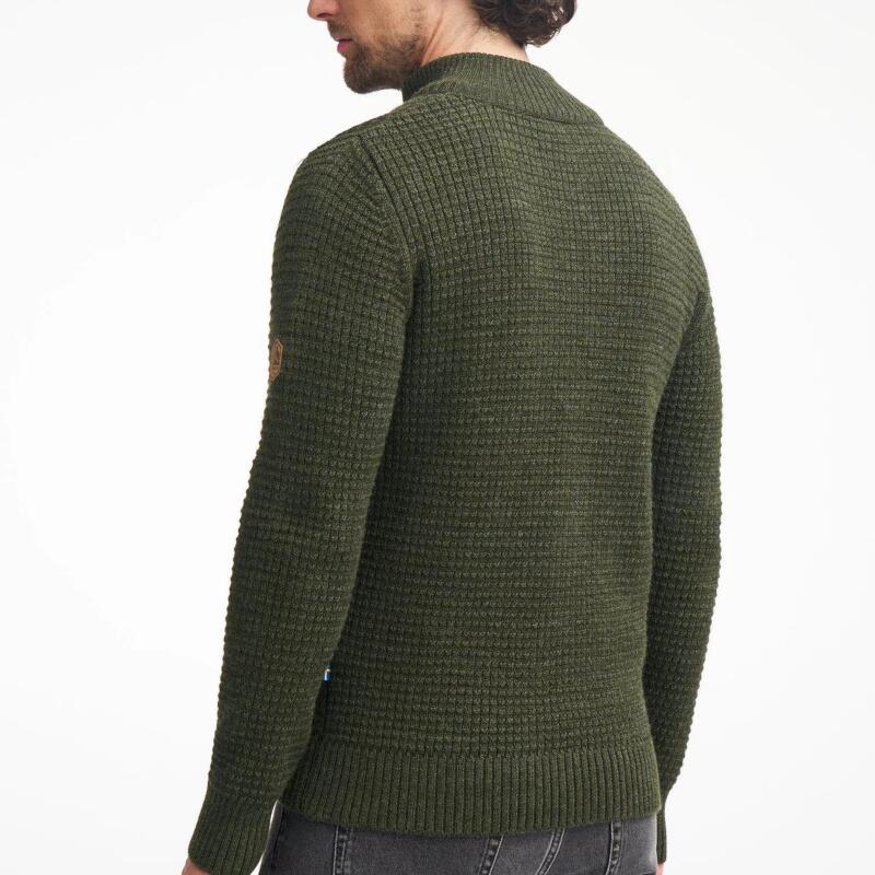 Pull Moritz Half Zip Red Clay – 100% Laine – Rouge 5/5