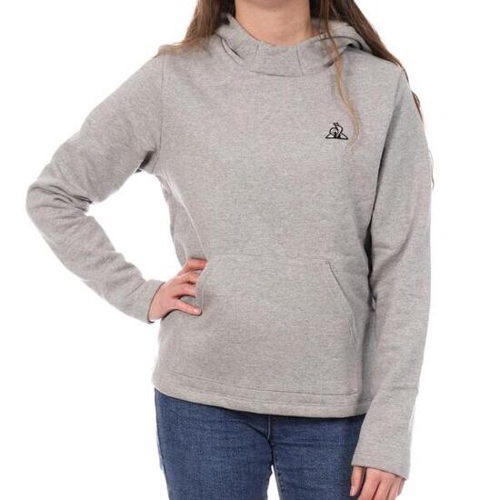 Sweat à Capuche Gris Femme Le Coq Sportif Hoody N°8
