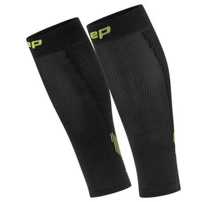 Cep run compressie kuit sleeves - zwart/groen - heren