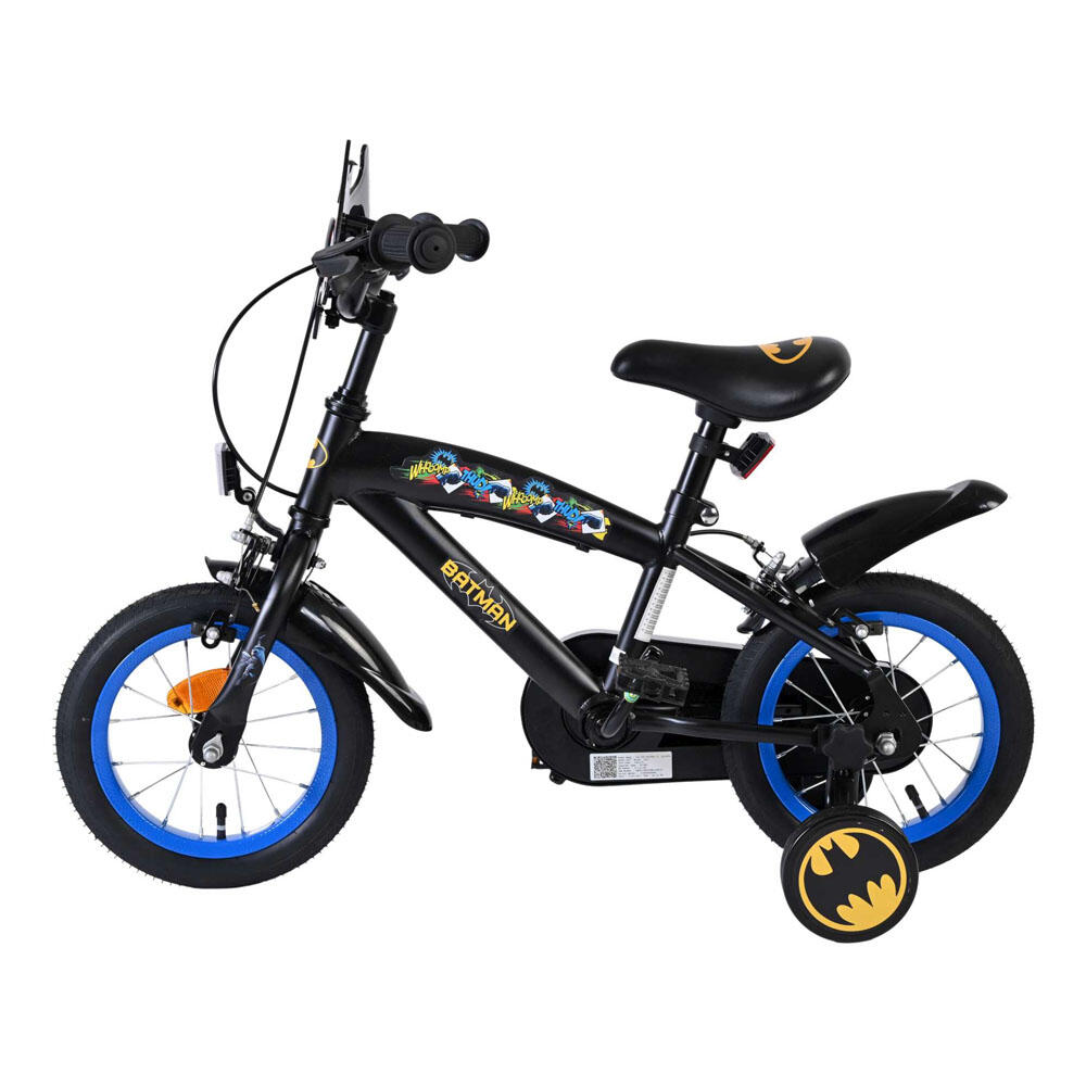 Bicicleta infantil Batman 12 polegadas - preta - dois travões de mão 5/7