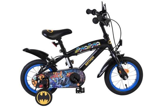 Batman 12 Zoll Kinderfahrrad Jungen Schwarz zwei Handbremsen