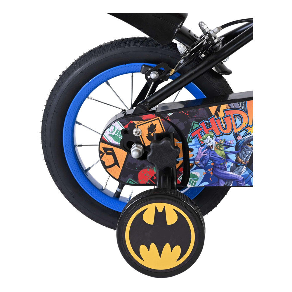 Bicicleta infantil Batman 12 polegadas - preta - dois travões de mão 7/7