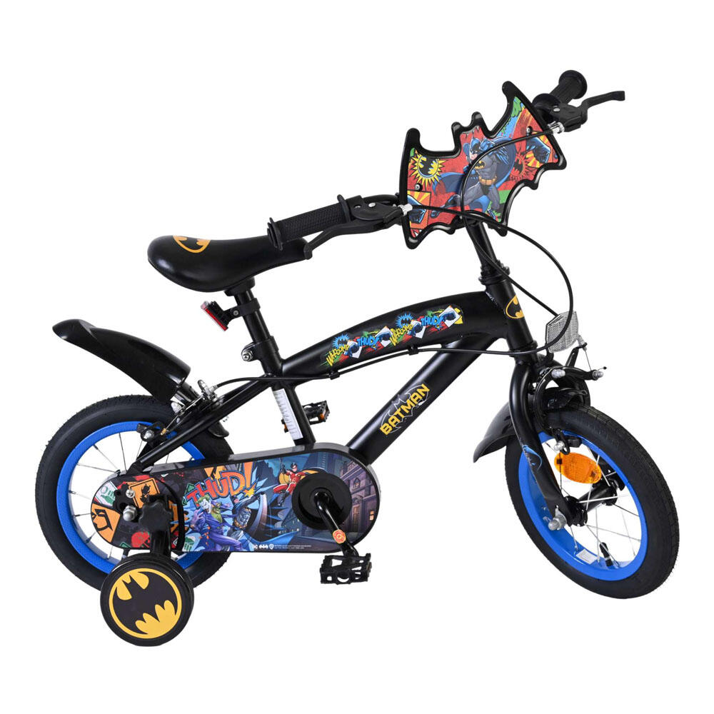 Bicicleta infantil Batman 12 polegadas - preta - dois travões de mão 4/7