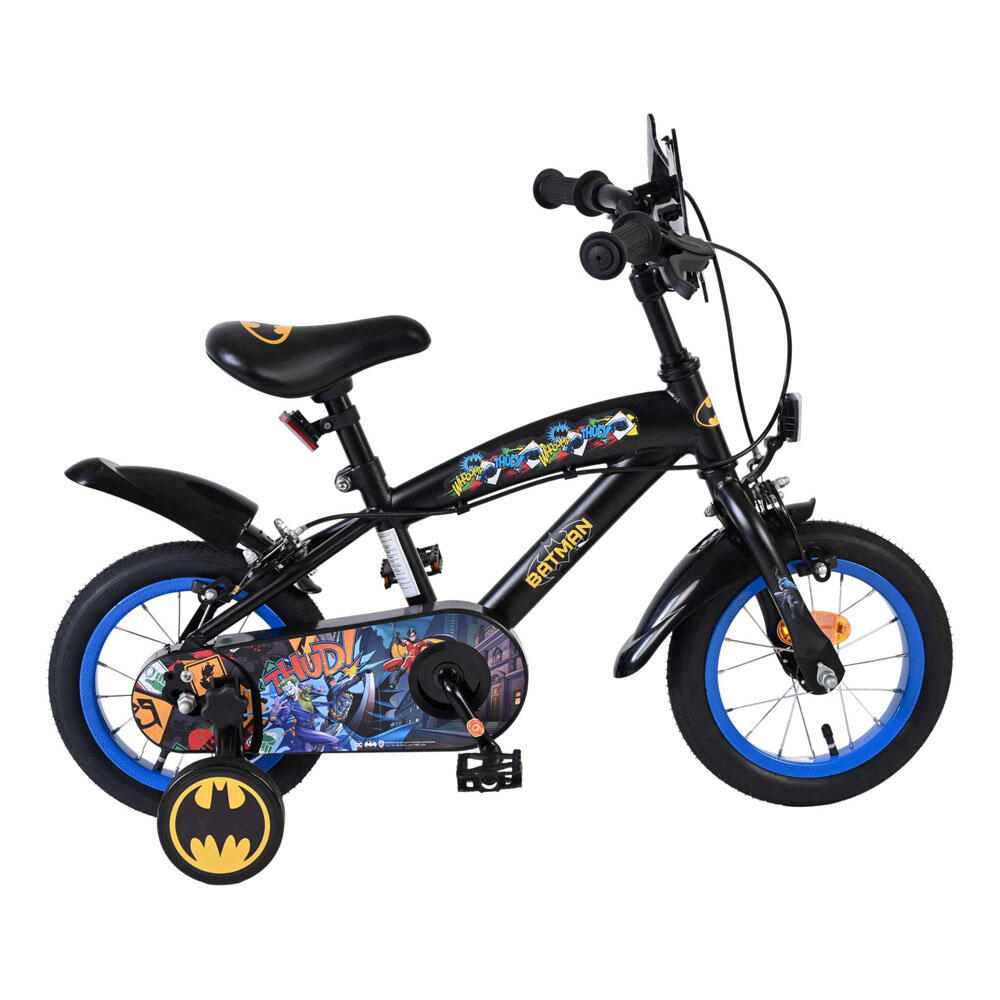 Bicicleta infantil Batman 12 polegadas - preta - dois travões de mão 6/7