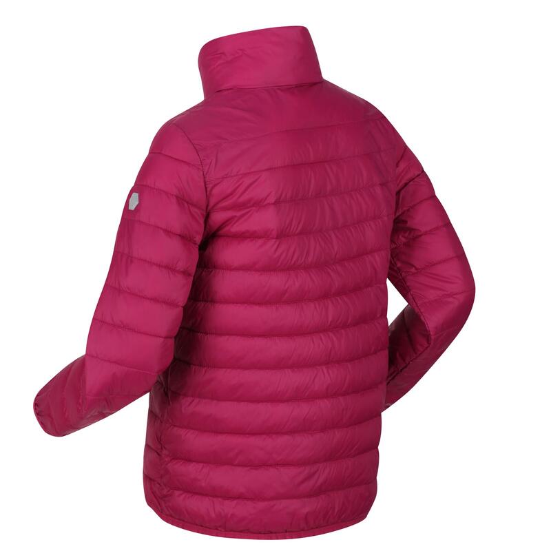 Hillpack Veste de randonnée isolée garnie de duvet pour enfant - Milieu rouge