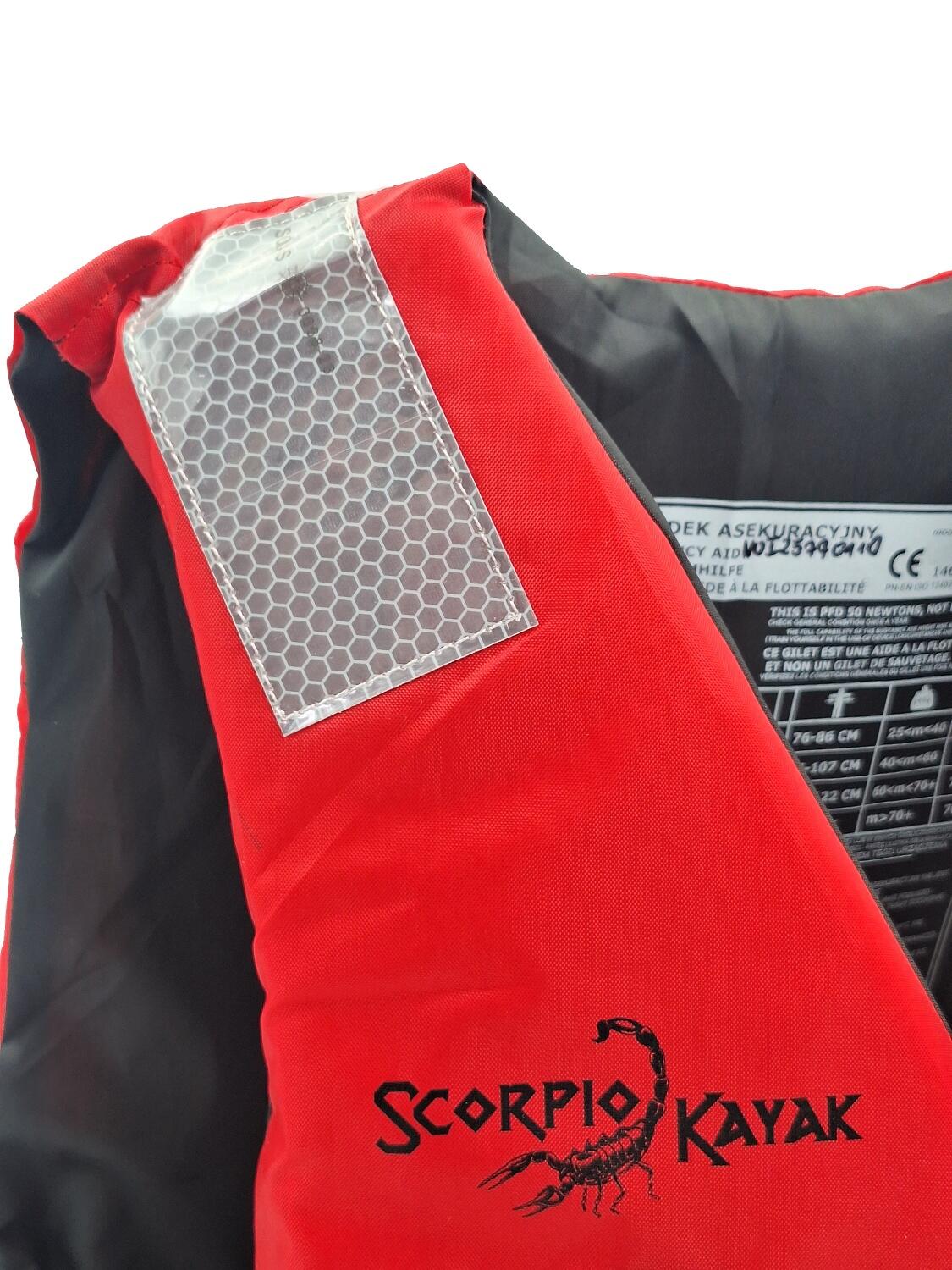Kamizelka asekuracyjna kapok na kajak łódkę sup Unisex Scorpio kayak Scorpio New 6/7
