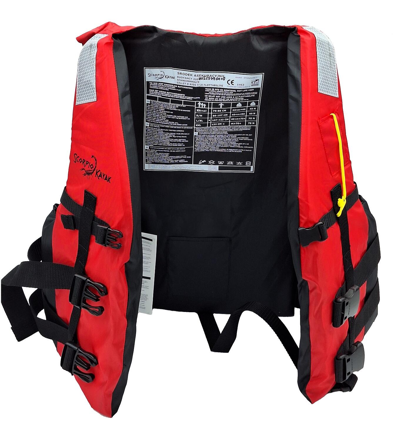Kamizelka asekuracyjna kapok na kajak łódkę sup Unisex Scorpio kayak Scorpio New 4/7