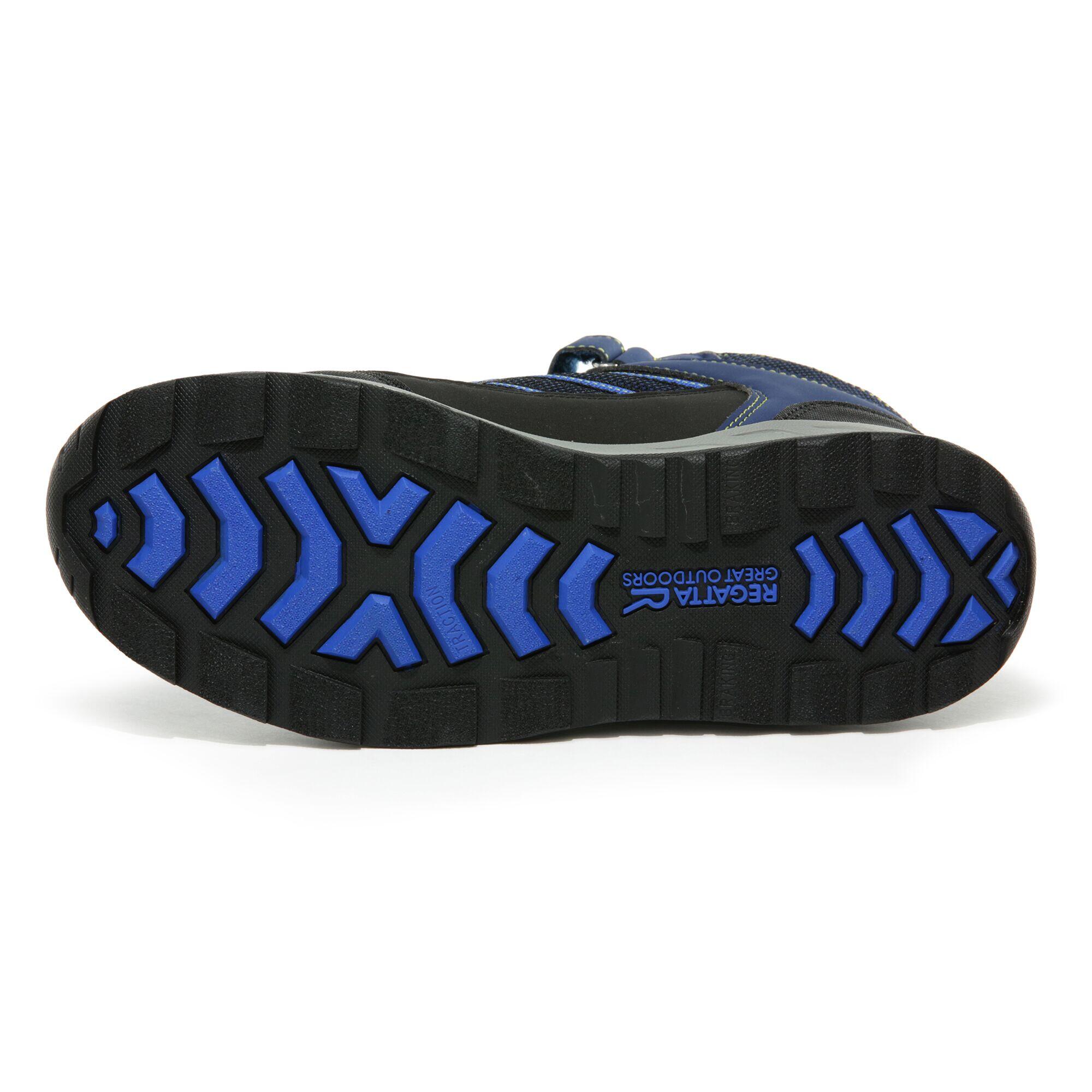 Samaris V Kids' Hiking Waterproof Mid Boots - Dark Blue/Neon Yellow 5/6