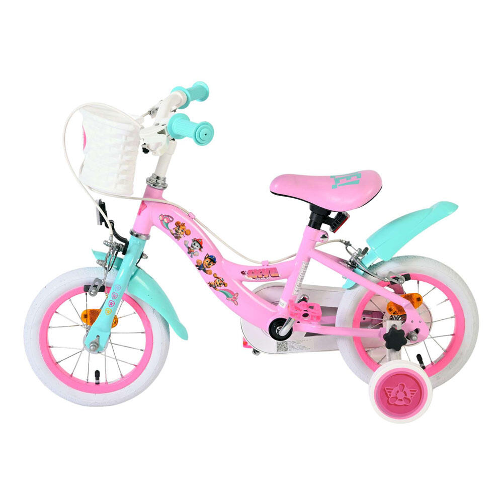 Paw Patrol Kinderfahrrad 12 inch - Mädchen - Rosa - Handbremsen 5/7