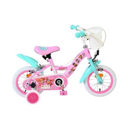 Rower dziecięcy Paw Patrol 12 cali dla dziewczynki różowy z dwoma hamulcami